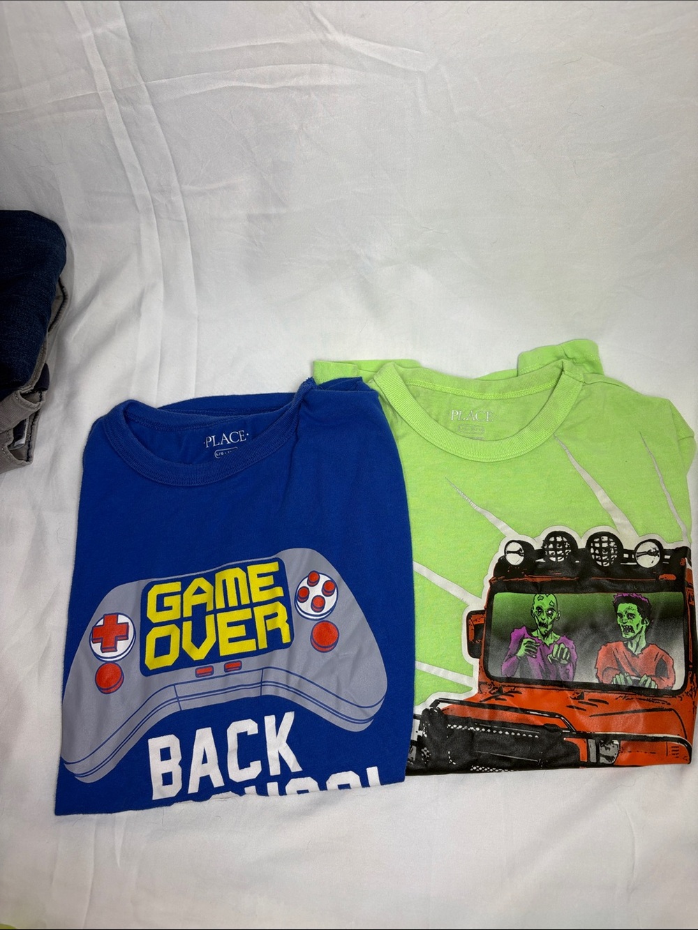 The Children's Place Blue 'Game Over' Graphic Tee with Controller Print
